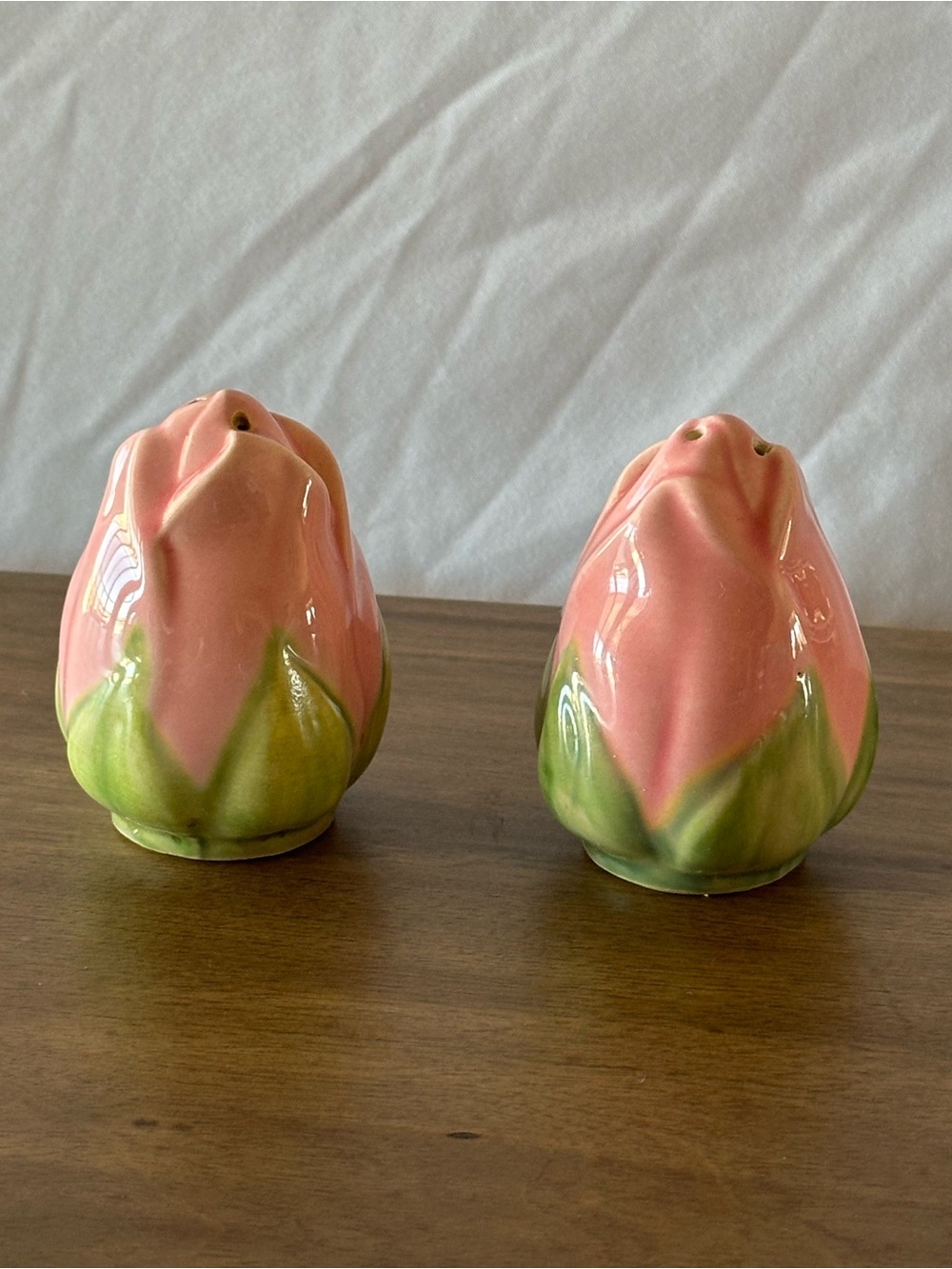 Vintage Franciscan Desert Rose Rosebud Salt & Pepper Shakers 2.75”